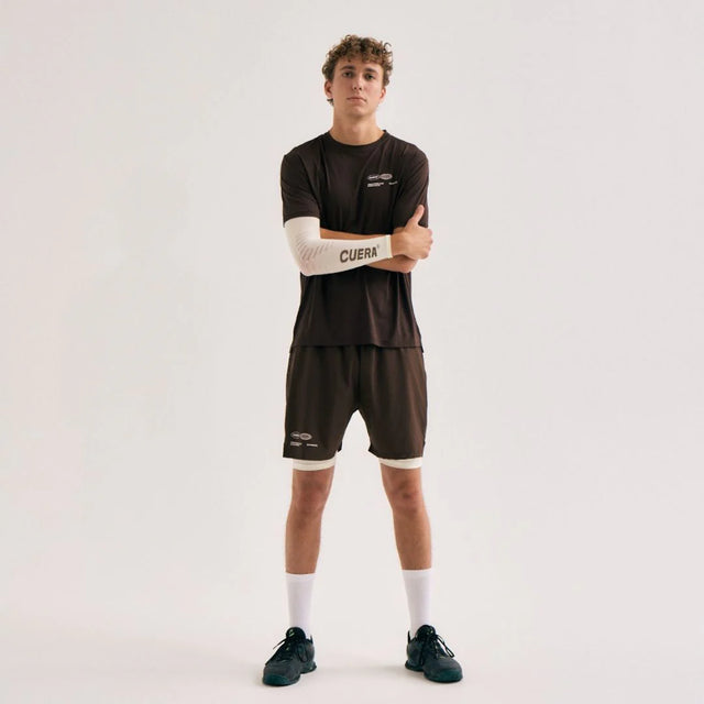 Cuera® Oncourt Airy Logo T-Shirt - Dark Brown