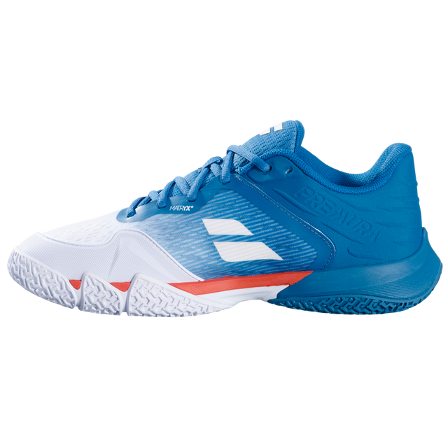 Babolat Premura 3 Men’s Padel Shoes - White & Blue