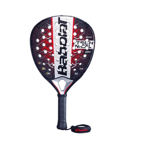 Babolat Technical Viper 2025 Padel Racket with black, white, and red design