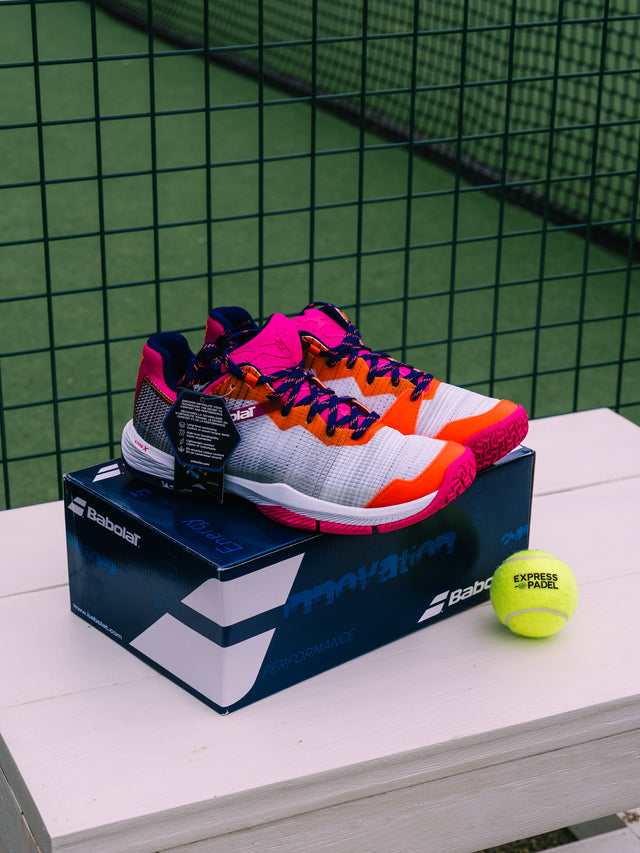 Babolat Jet Ritma Women's Padel Shoes - Grey & Pink