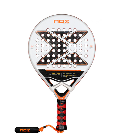 Nox ML10 Quantum 3K Padel Racket with 'NOX' branding on a white background