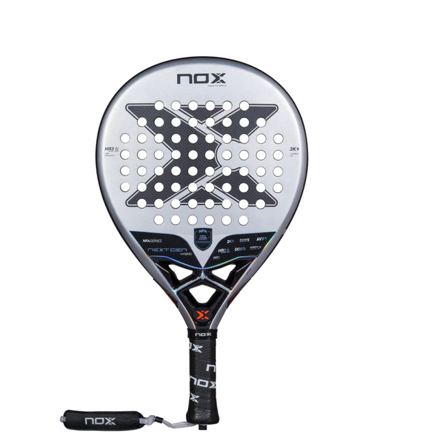 Nox Nextgen Pro Hybrid Padel Racket paddle racket on a white background