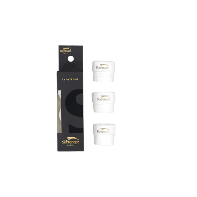 Slazenger White Overgrip (Pack 3)
