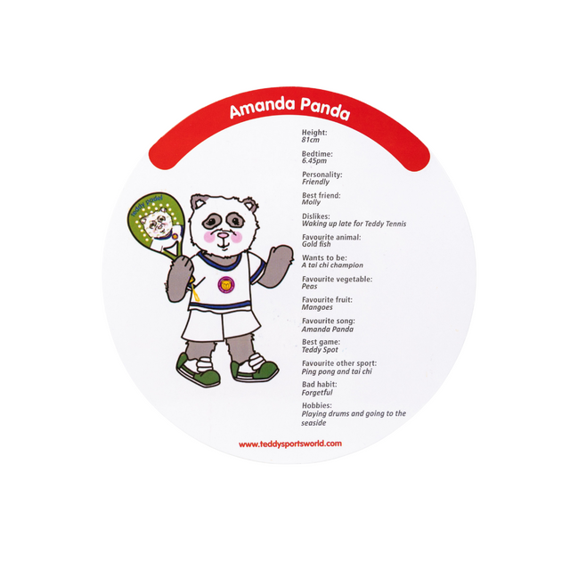 Teddy Padel Kids Racket - Amanda Panda