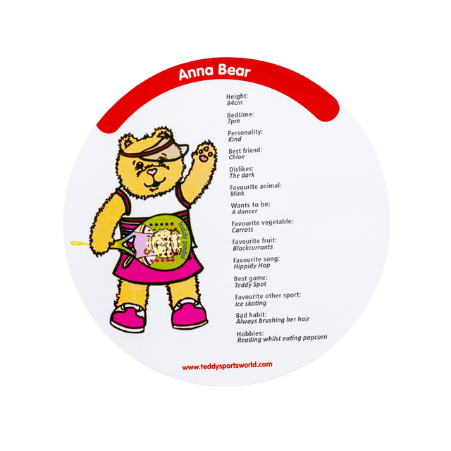 Teddy Padel Kids Racket - Anna Bear