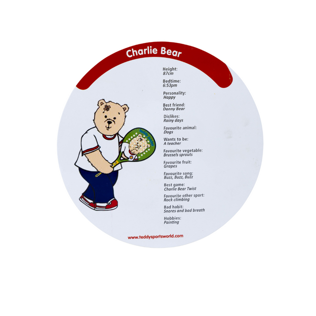 Teddy Padel Kids Racket - Charlie Bear
