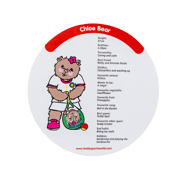 Teddy Padel Kids Racket - Chloe Bear