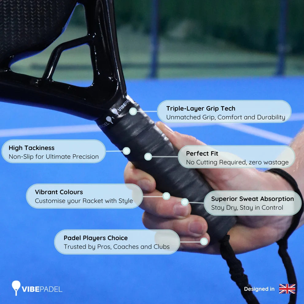 Vibe Padel Overgrip | White (1 x 3 Grips)