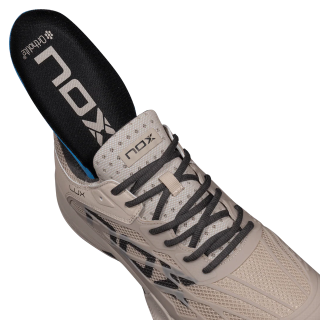 Nox AT10 Lux Men's Padel Shoes - Feather Grey & Black