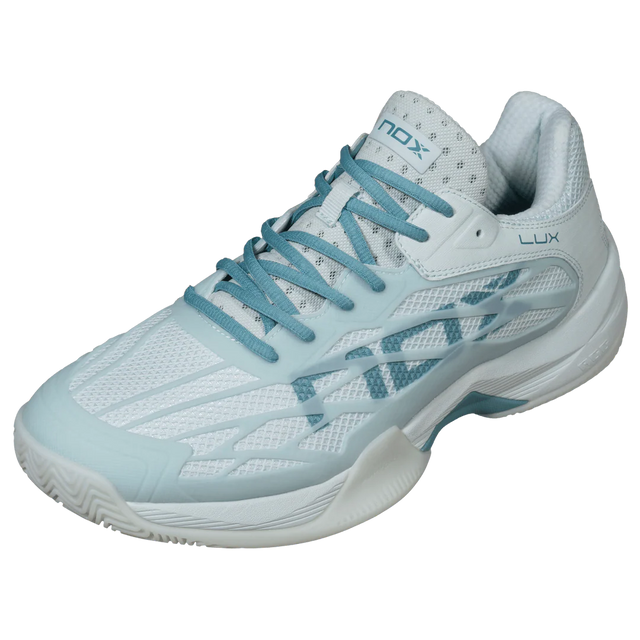 Nox AT10 Lux Women's Padel Shoes - Morning Mist & Turquoise
