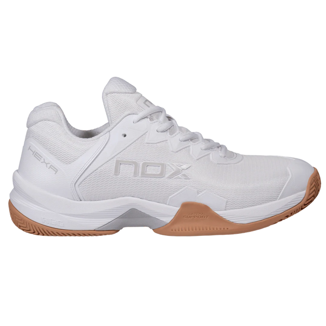 Nox ML10 Hexa Men's Padel Shoes - White & Rubber