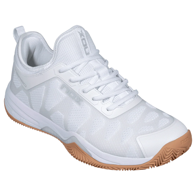 Nox Nerbo Men's Padel Shoes - White & Gum Rubber