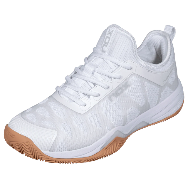 Nox Nerbo Men's Padel Shoes - White & Gum Rubber