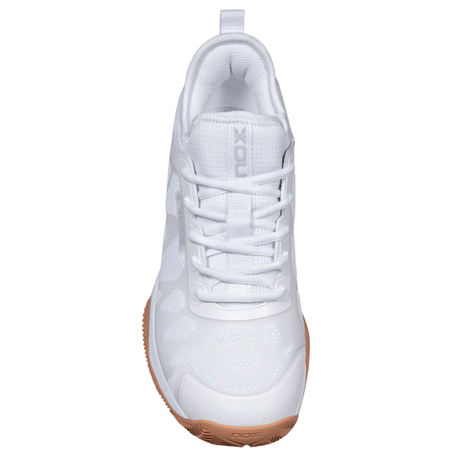 Nox Nerbo Men's Padel Shoes - White & Gum Rubber