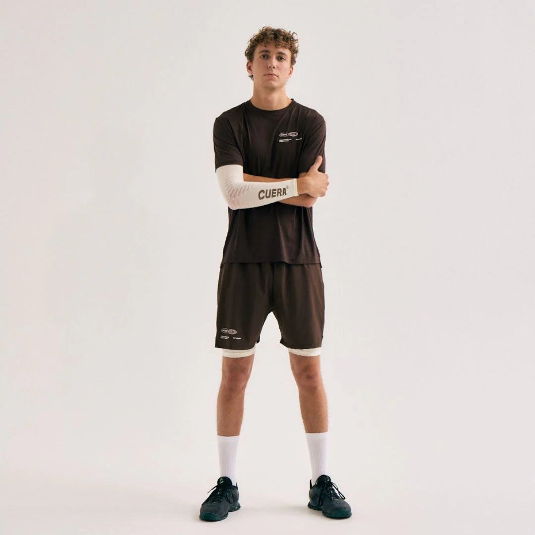 Cuera® Oncourt Airy Logo T-Shirt - Dark Brown
