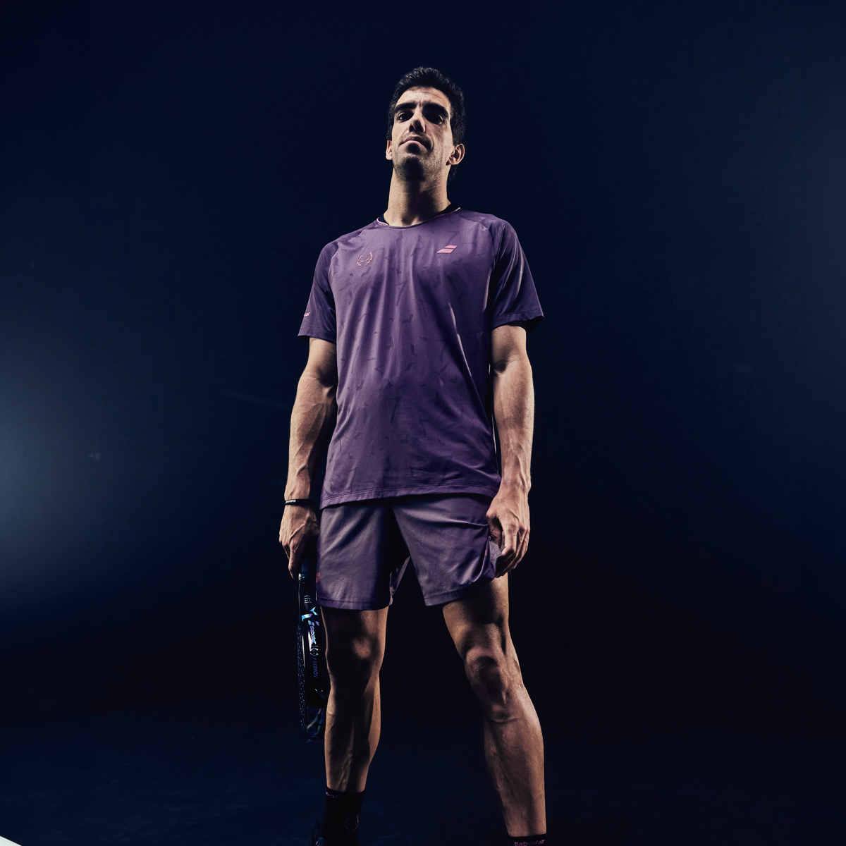 Babolat Men's Replica Short J. Lebron Black Plum
