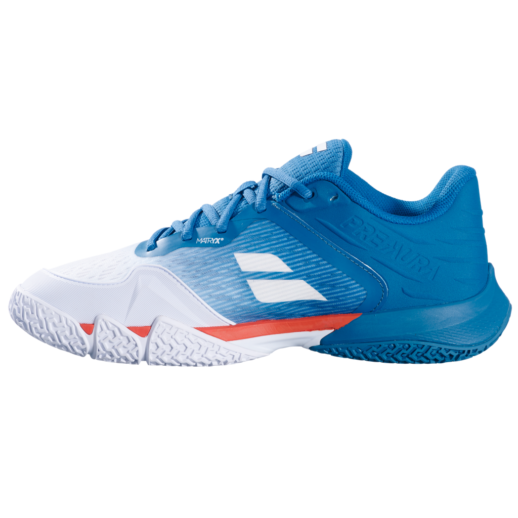 Babolat Premura 3 Men’s Padel Shoes - White & Blue