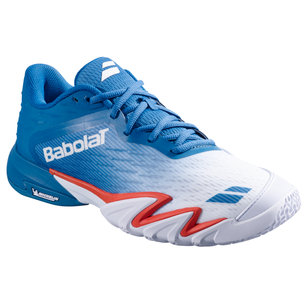 Babolat Premura 3 Men’s Padel Shoes - White & Blue