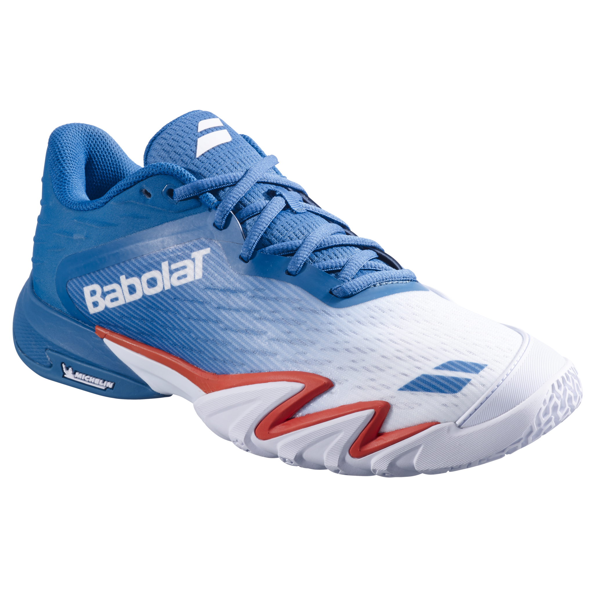 Babolat Premura 3 Men’s Padel Shoes - White & Blue