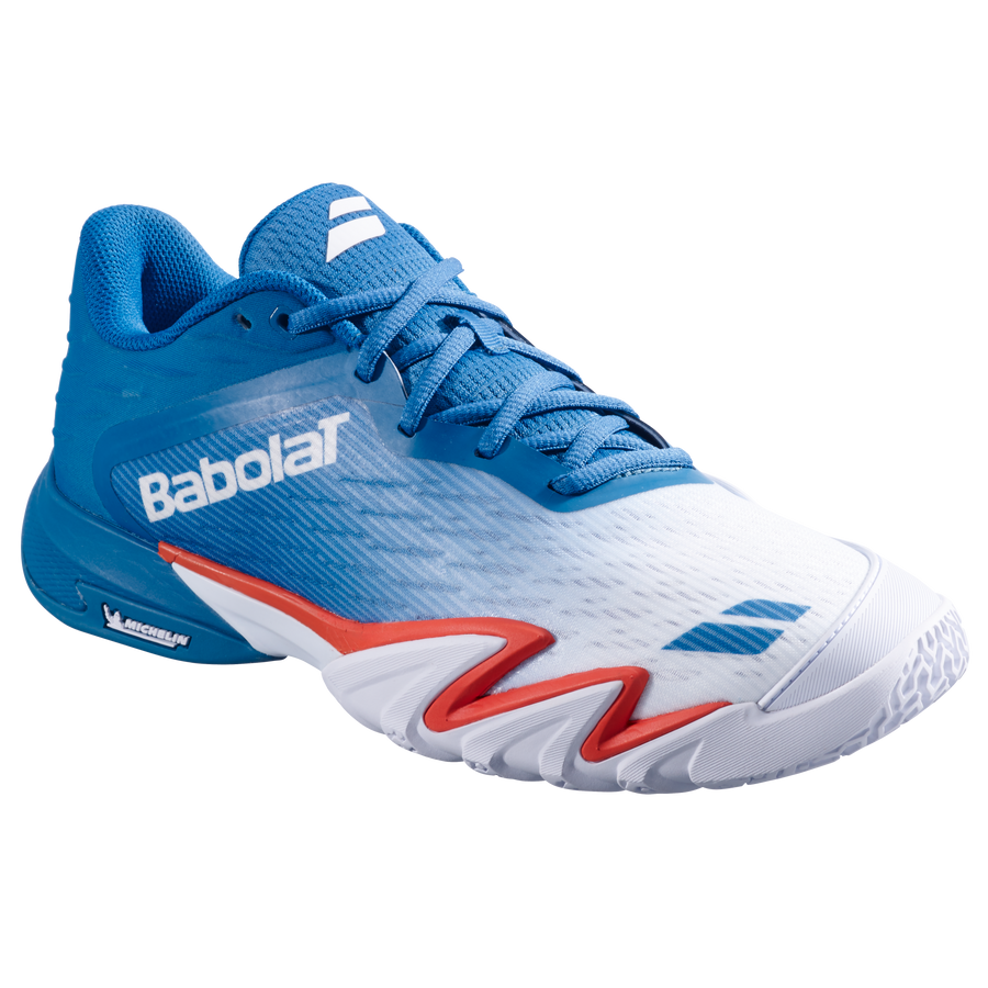 Babolat Premura 3 Men’s Padel Shoes - White & Blue