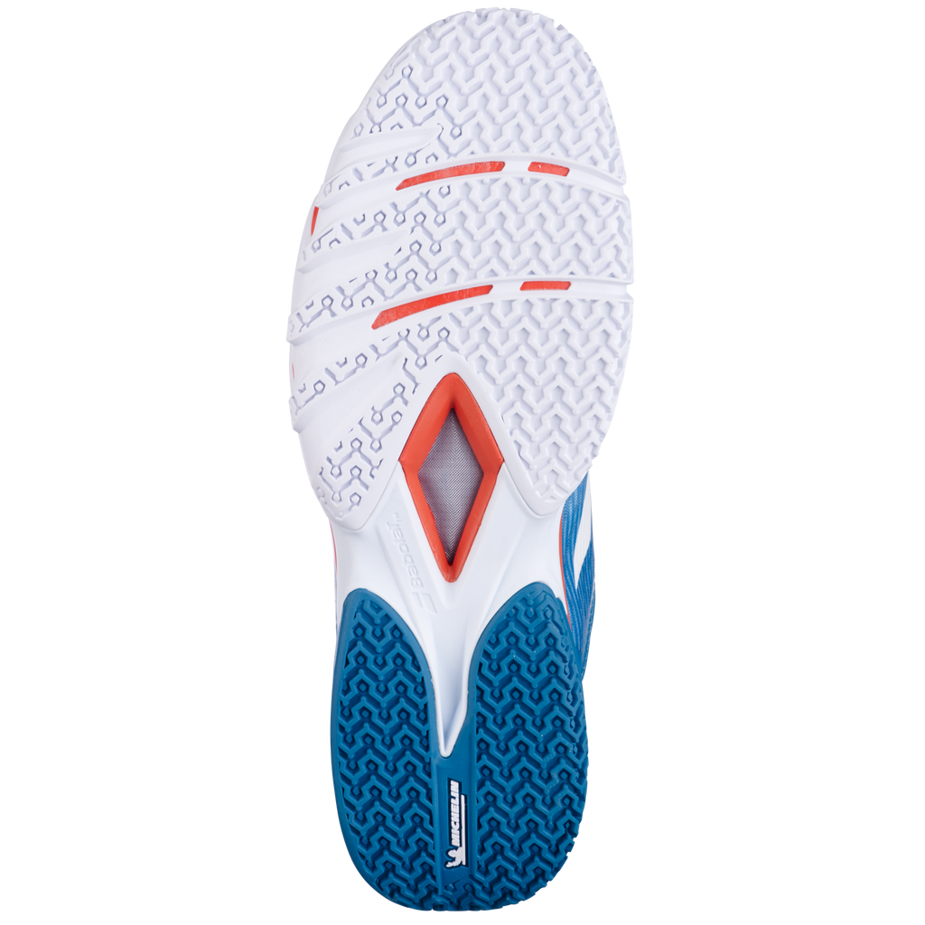 Babolat Premura 3 Men’s Padel Shoes - White & Blue