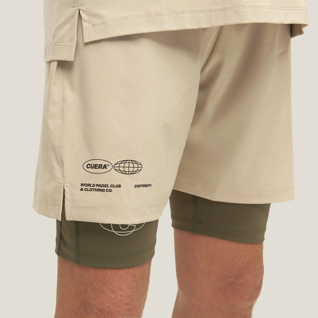 Cuera® Mens Active Globe Shorts Beige