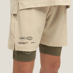 Cuera® Mens Active Globe Shorts Beige