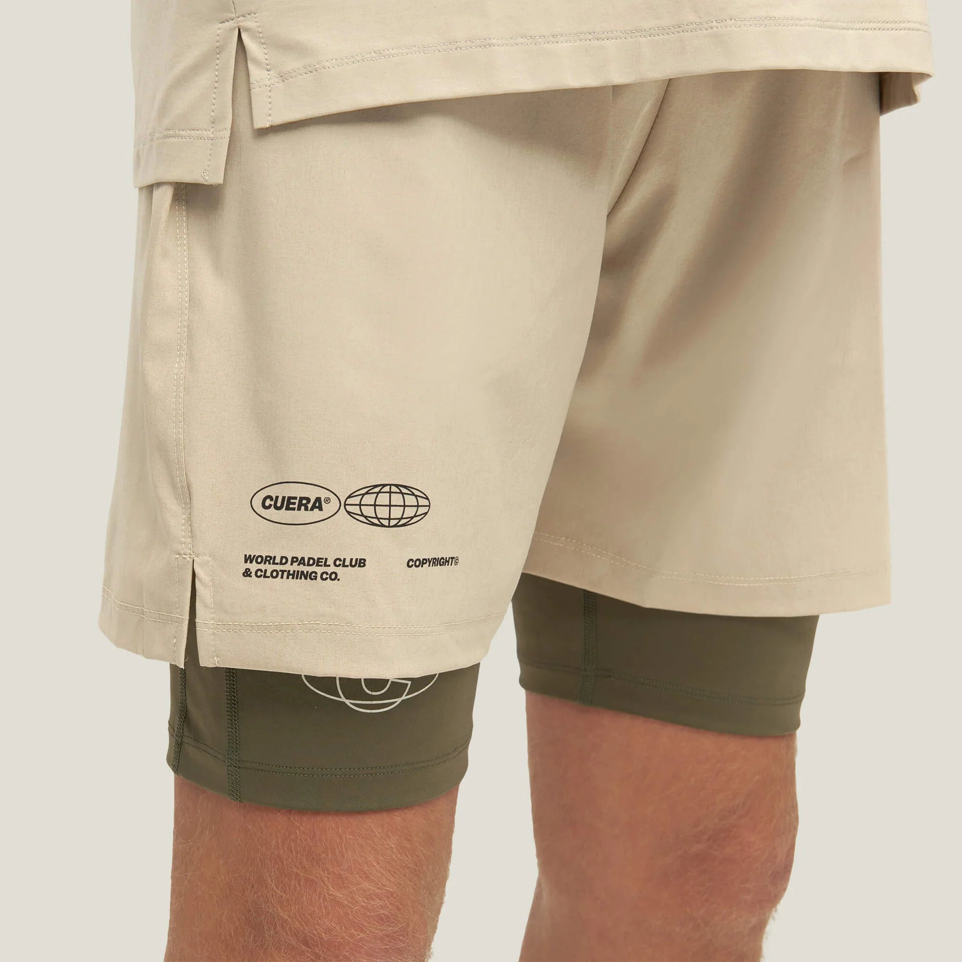 Cuera® Mens Active Globe Shorts Beige