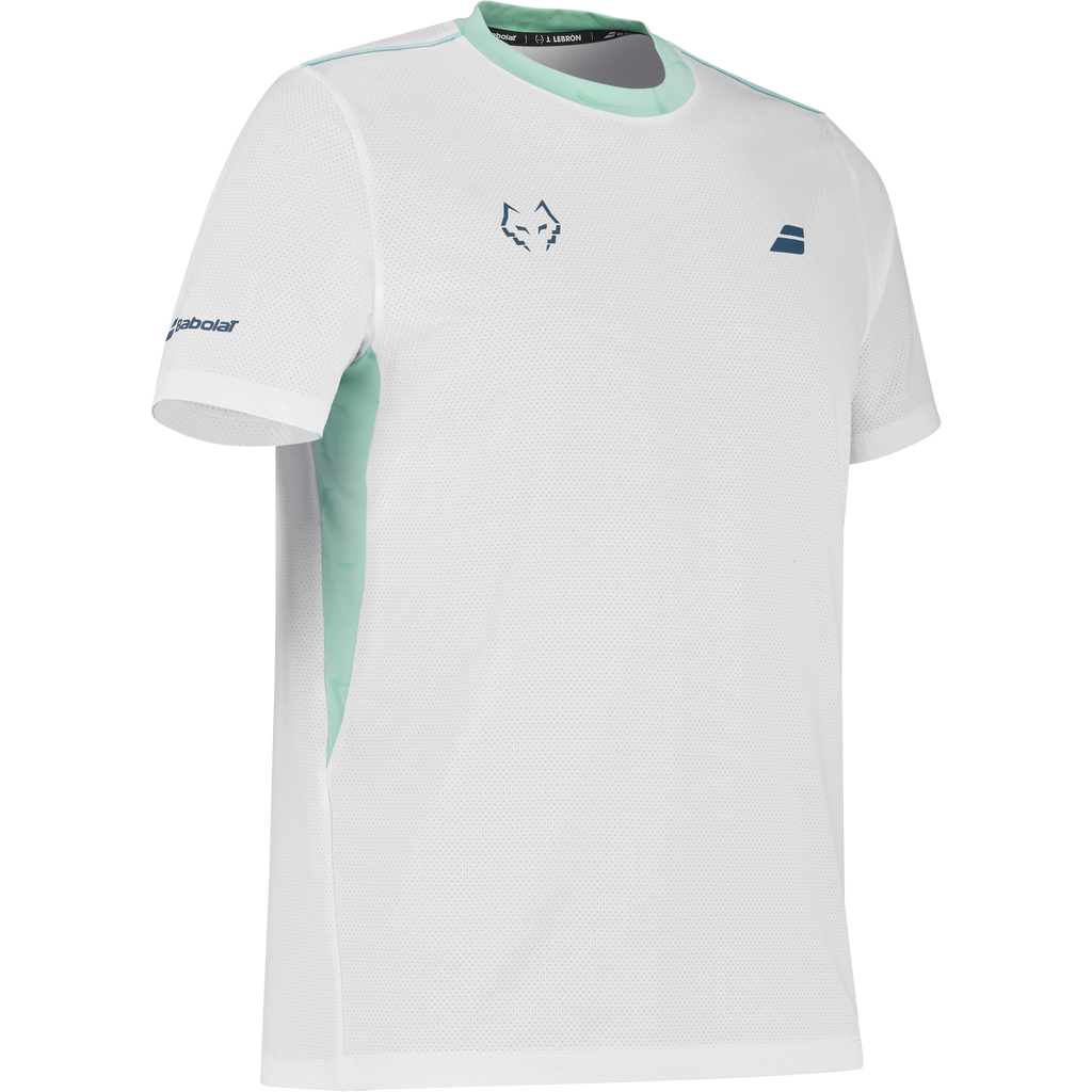 Babolat Men's Crew Neck Tee J. Lebron White