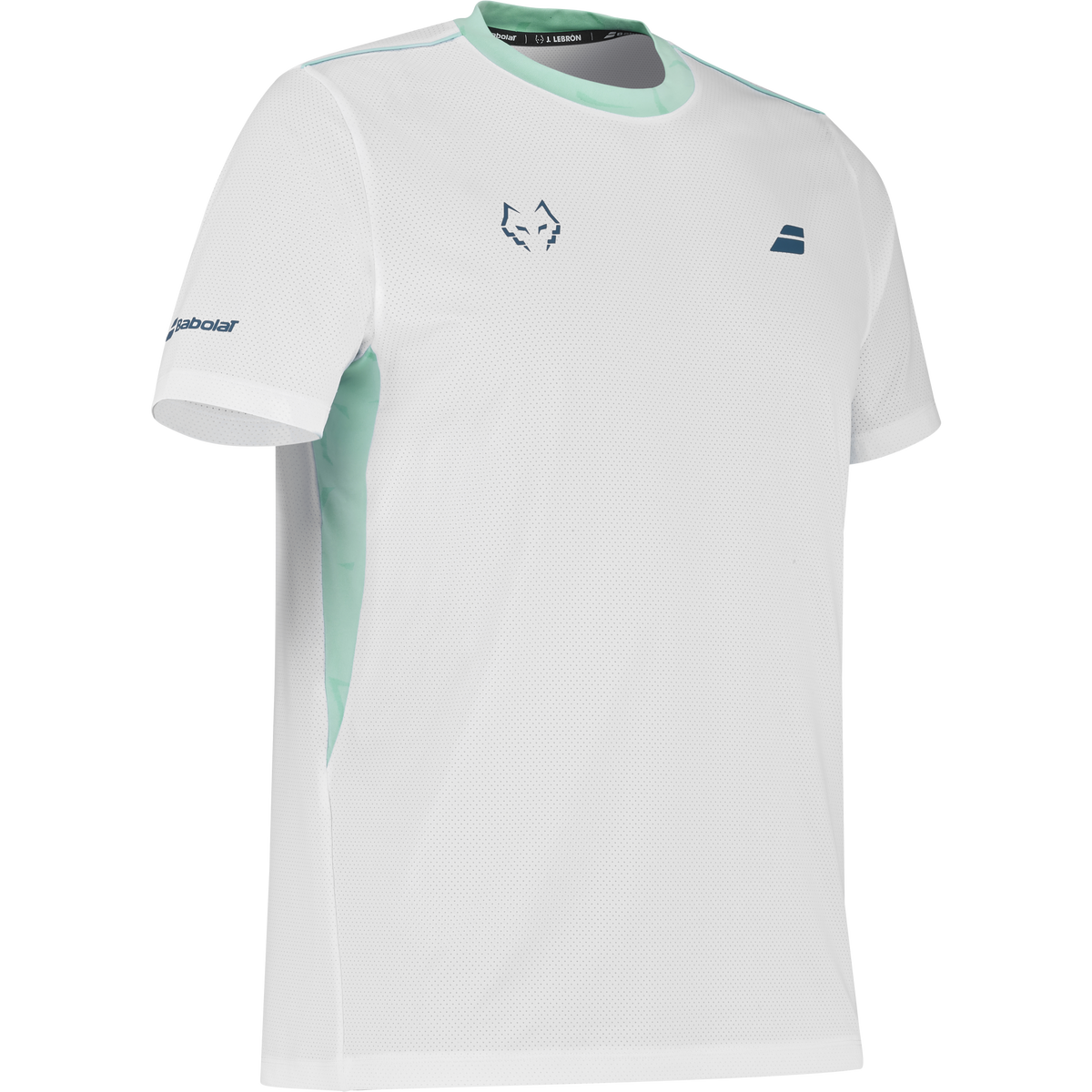 Babolat Men's Crew Neck Tee J. Lebron White