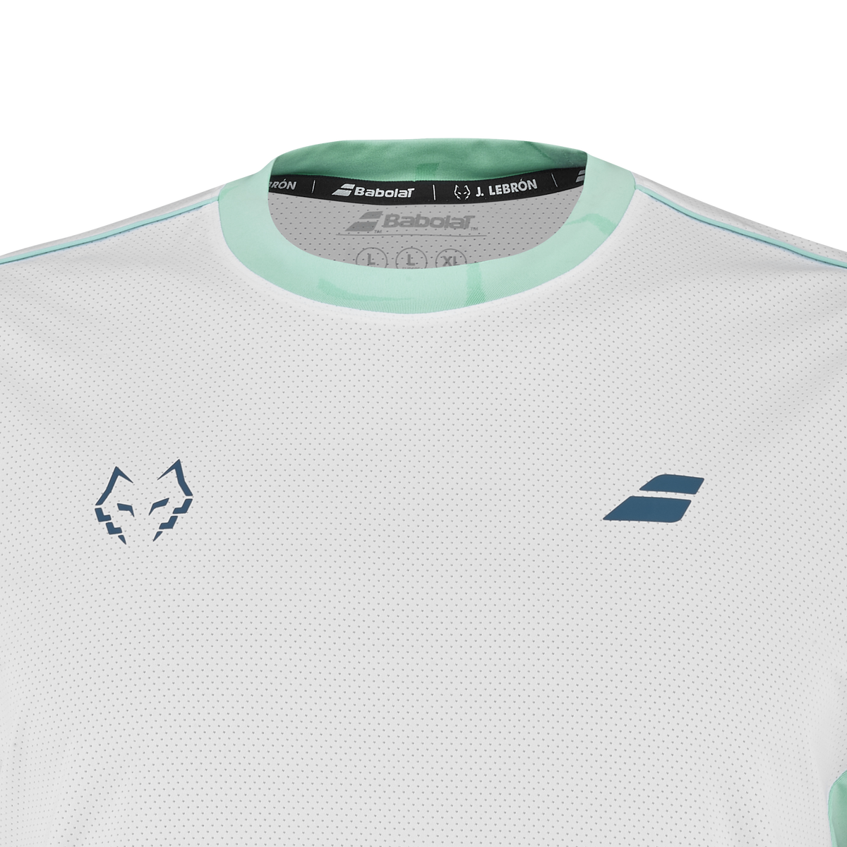 Babolat Men's Crew Neck Tee J. Lebron White