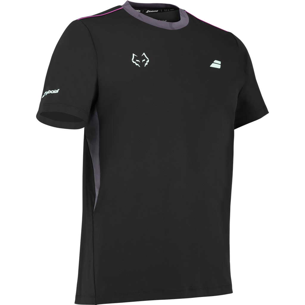 Babolat Men's Crew Neck Tee J. Lebron Black