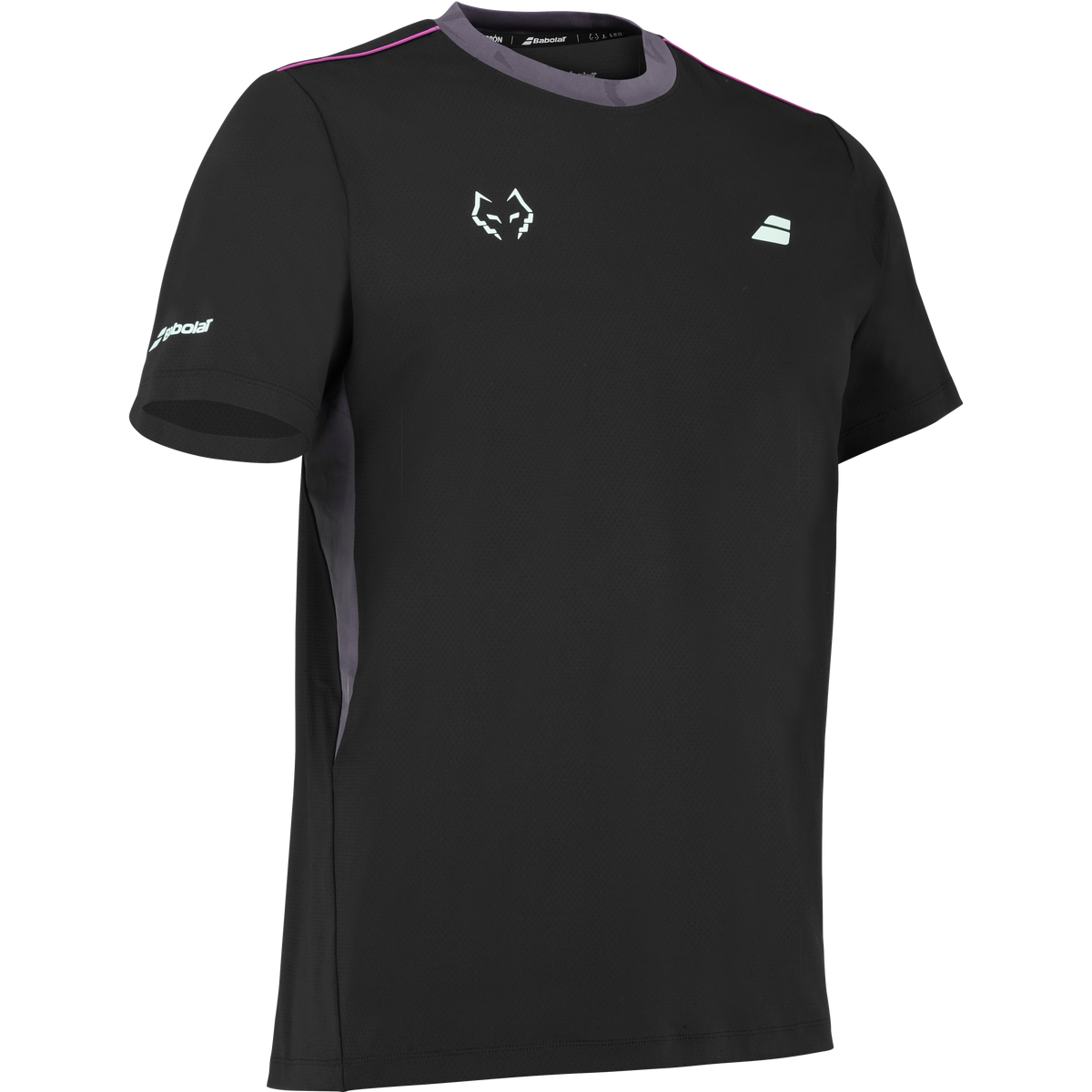 Babolat Men's Crew Neck Tee J. Lebron Black