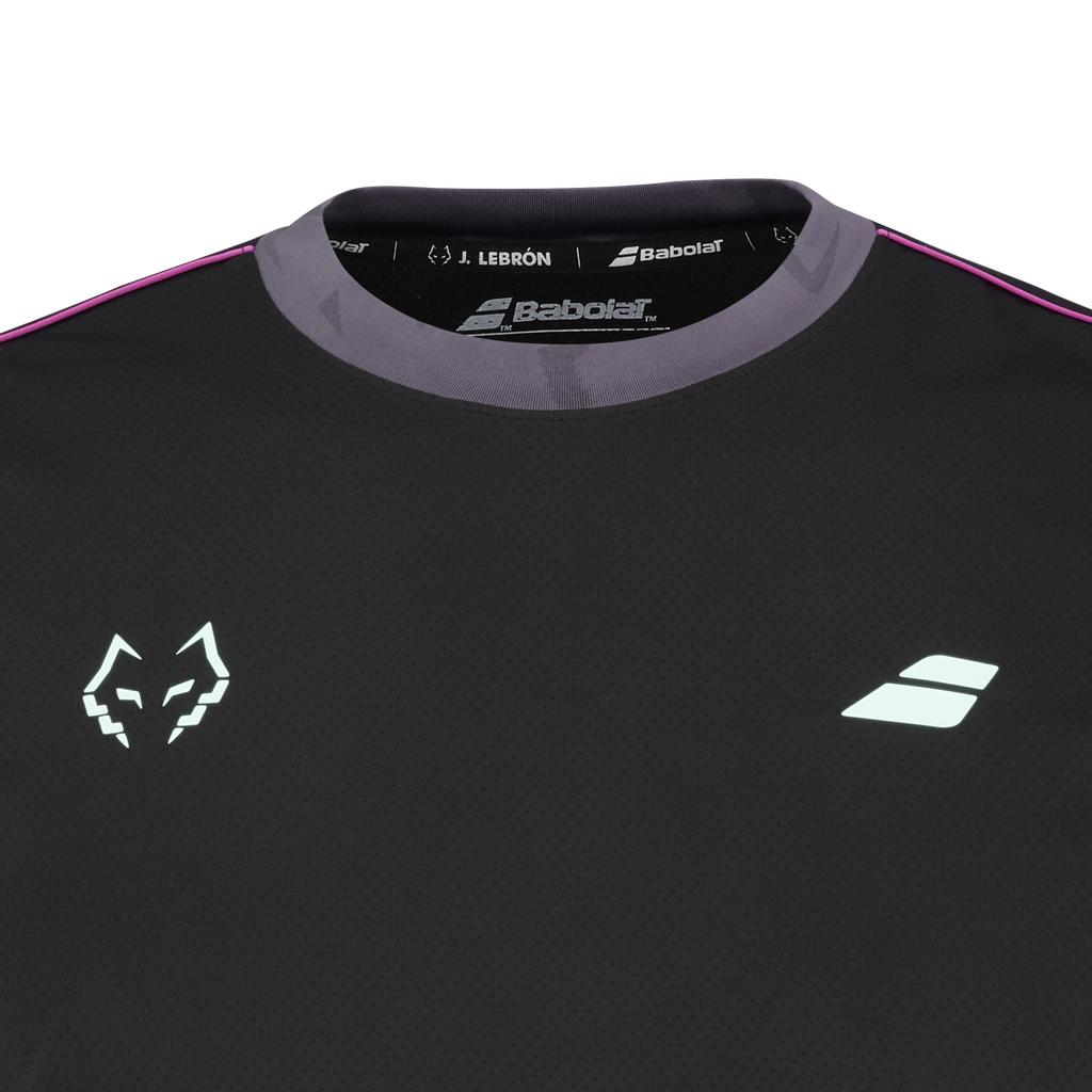 Babolat Men's Crew Neck Tee J. Lebron Black