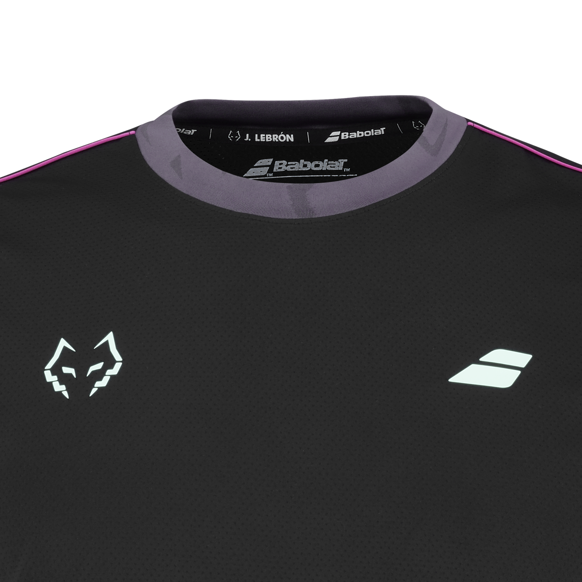 Babolat Men's Crew Neck Tee J. Lebron Black