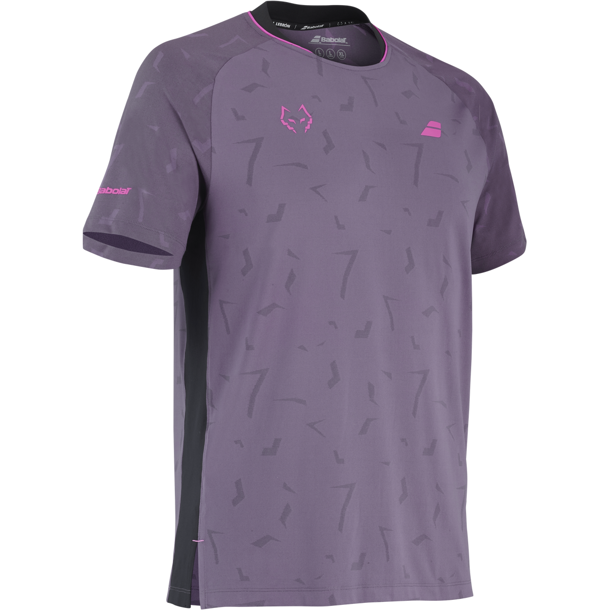 Babolat Men's Replica Tee J. Lebron Black Plum