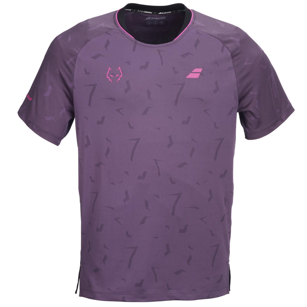 Babolat Men's Replica Tee J. Lebron Black Plum