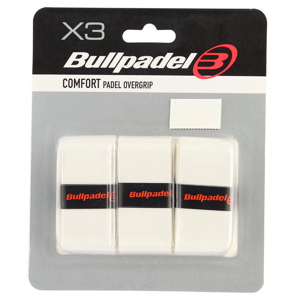 Bullpadel Padel Overgrips White (3 pack)