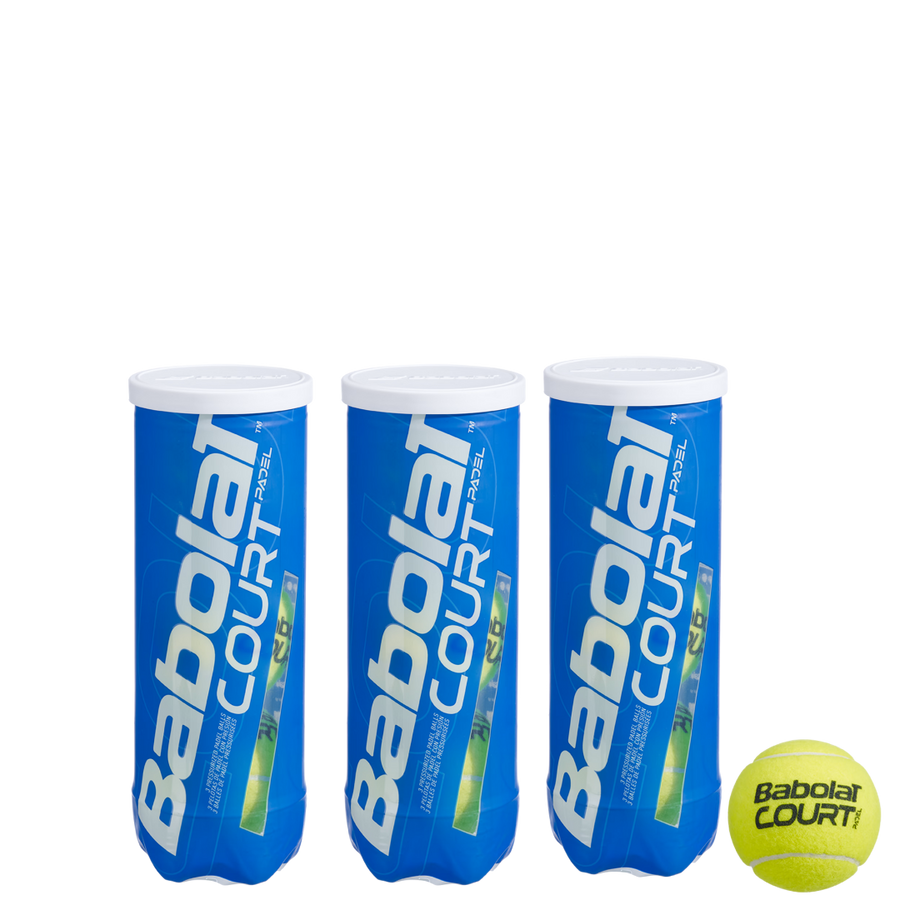 Babolat Court Padel Balls (Tube of 3)