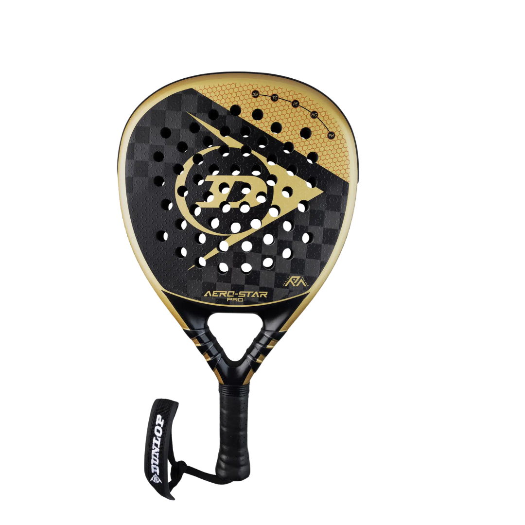 Dunlop Aerostar Pro | Black & Gold Padel Racket – Express Padel