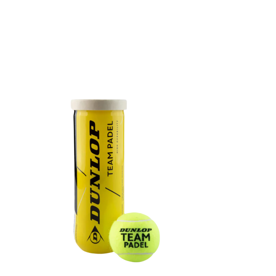Dunlop Team Padel Balls (Tube of 3)