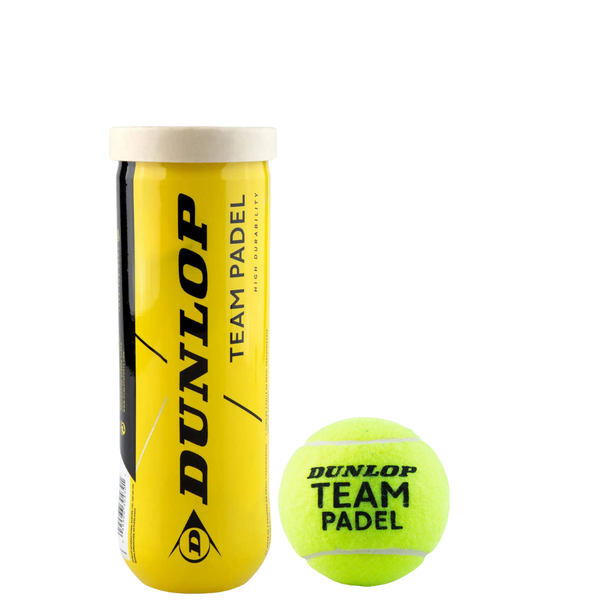 Dunlop Team Padel Balls (Tube of 3)