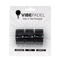 Vibe Padel Overgrip | Black (3 Grips)