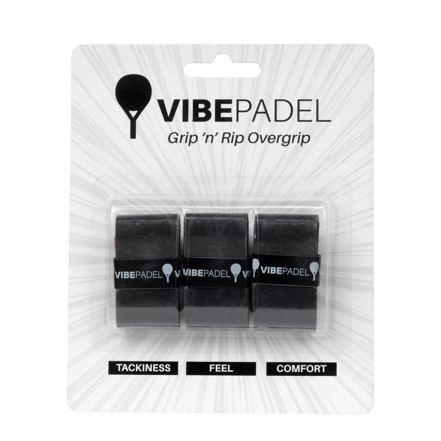 Vibe Padel Overgrip | Black (3 Grips)