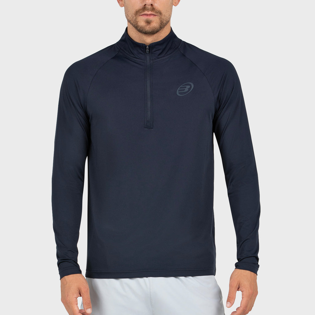 Bullpadel Men's Bisol Quarter Zip Longsleeve Top Navy