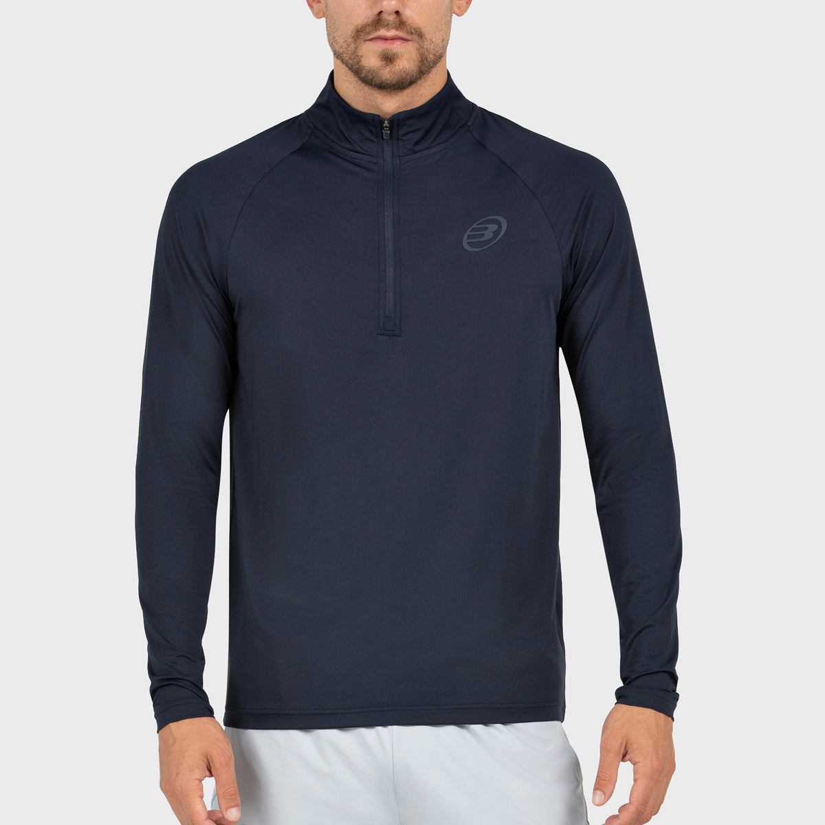 Bullpadel Men's Bisol Quarter Zip Longsleeve Top Navy