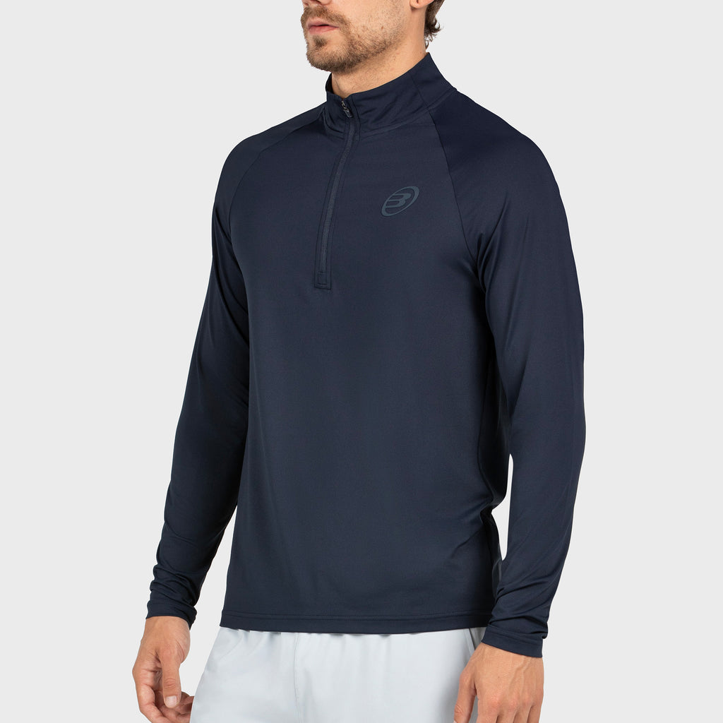 Bullpadel Men's Bisol Quarter Zip Longsleeve Top Navy
