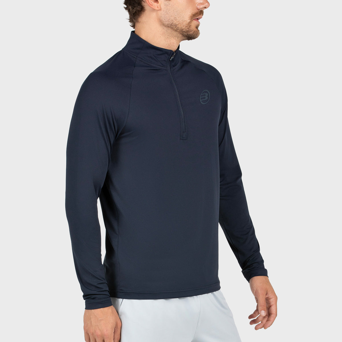 Bullpadel Men's Bisol Quarter Zip Longsleeve Top Navy