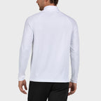 Bullpadel Men's Bisol Quarter Zip Longsleeve Top White