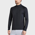 Bullpadel Men's Bisol Quarter Zip Longsleeve Top Black